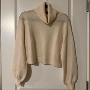 Alice + Olivia Cream Cowl Neck Sweater Size Small